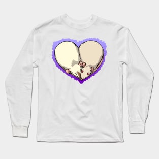 Rat Heart - Albino Long Sleeve T-Shirt